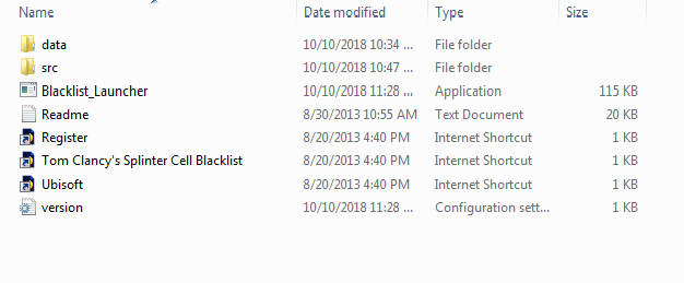 splinter cell blacklist setup.exe file