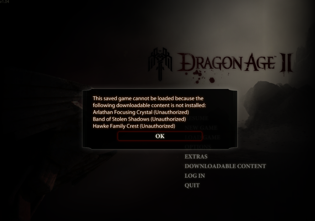 dragon age origins dlc unauthorized crack