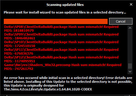 sims 4 install error vc++