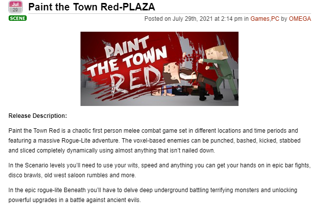paint the town red game online